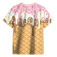 thumbnail image 4 of Wxirdiow Garçons Graphique Tee T-Shirts Garçon Tout-Petit Été Manches Courtes T-Shirts Coton Décontracté Graphique Col Rond Haut T-Shirts Jaune Taille,8-9 Ans, 4 of 5
