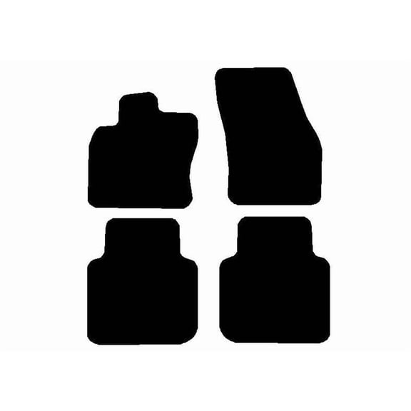 Auto Mats and Accessories 4 Piece Set Custom Carpeted Floor Mats Compatible with 2018-2024 Volkswagen Tiguan 5 and 7 Passenger (Black) Made in the USA