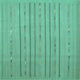 thumbnail image 1 of Ahgly Company Machine Washable Indoor Square Abstract Turquoise Blue Contemporary Area Rugs, 6' Square, 1 of 4