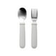 thumbnail image 1 of Fiudx Juego de Utensilios para Bebé, Cuchara y Tenedor con Agarre de Silicona, Material de Grado Alimenticio, Fácil de Alimentar Por Sí Solo, Diseño Ergonómico, Seguro para Niños Pequeños, Ideal para, 1 of 5