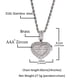 thumbnail image 4 of Colgante de marco de medallón de foto personalizado con forma de corazón de The BLING KING, grabado de nombre, joyería de memoria de moda para pareja, regalo del Día de San Valentín, 4 of 4