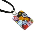 thumbnail image 5 of GlassOfVenice Murano Glass Millefiori Necklace and Earrings Set - Rectangular, 5 of 9