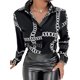 thumbnail image 2 of TRKIYQC Camisa elegante de moda para mujer, blusa con botones de solapa y manga larga con estampado floral para primavera y otoño TRKIYQC moda, 2 of 6