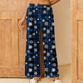 thumbnail image 2 of Riecok Pajama Pants Christmas Elastic Waist Straight Leg Lounge Pants Cute Print Trendy Casual Pajama Bottoms Multicolor 5XL, 2 of 7