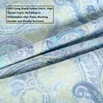 thumbnail image 5 of PERFEMET 100% Cotton Light-Teal Pillowcases 1000 Thread Count Blue Paisley Pillow Cases Set of 2 Pillow Cover (Queen, Light-Teal Paisley), 5 of 5