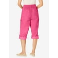 thumbnail image 2 of Woman Within Plus Size Petite Convertible Length Cargo Capri/Bermuda, 2 of 6