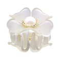 thumbnail image 2 of YYKihy New Cute Translucent Jelly Colors Flower Shape Hair Claws Women Girls Hair Clips, 2 of 3
