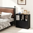 thumbnail image 5 of Costway 1 PCS Bookshelf with Cabinet 3-Cube Bookcase 3-Tier Book Shelf for Living Room Office Black, 5 of 10