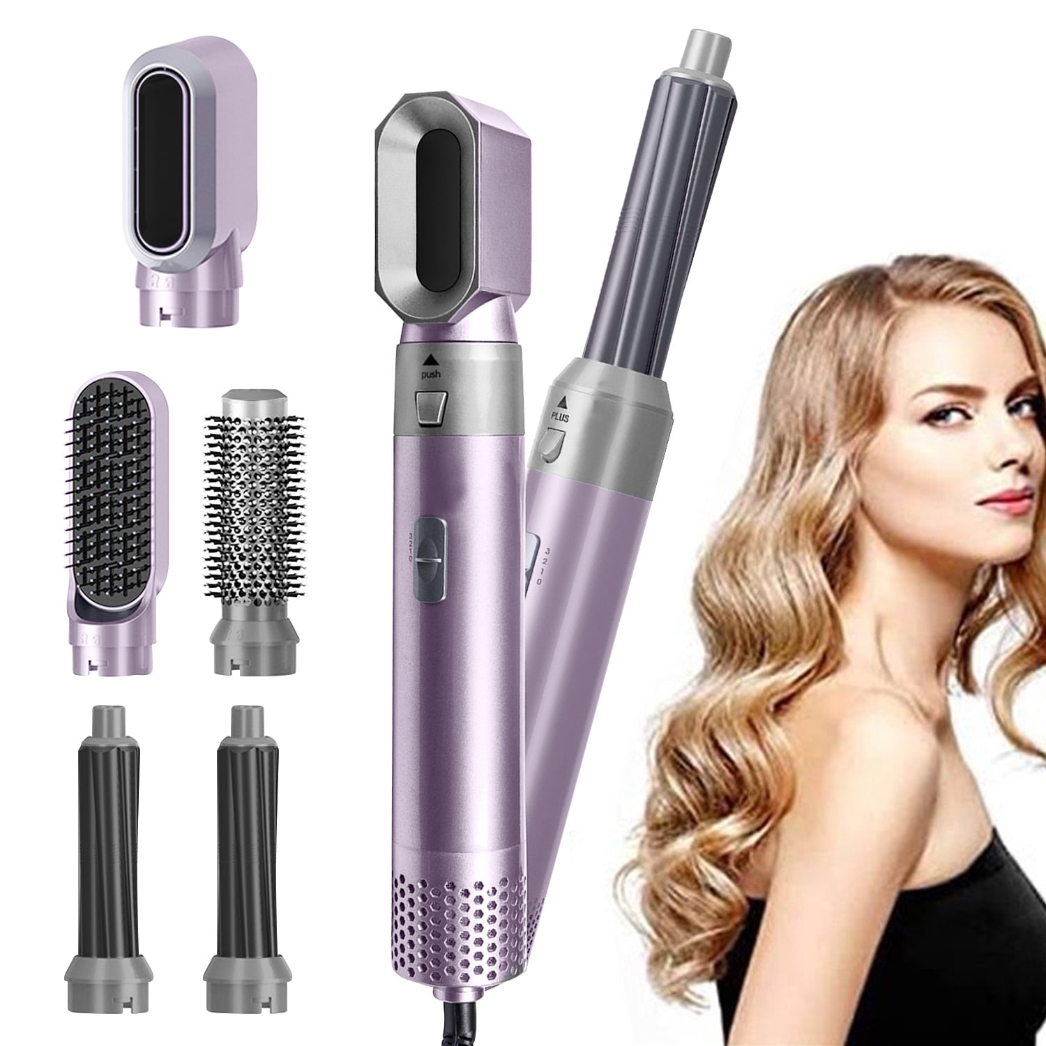 Buy Elecsop 5 in 1 Hair Blower Brush Hairdryer Hair Curler Curling Iron  Hair Airwrap Styler Electric Hair Comb Rotating Hot Air Brush for All  Hairstyle Online at Lowest Price in Ubuy