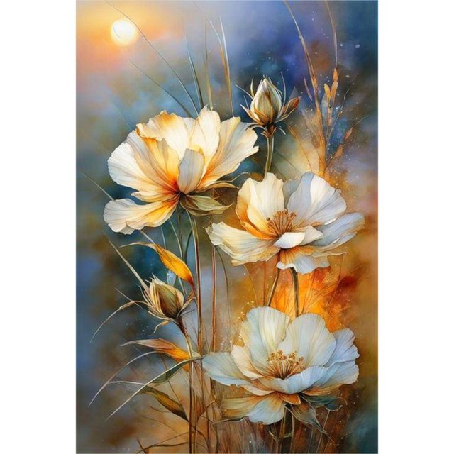 (A8631) Resina Diamante Serie Naranja Con Diamantes Completos 40*60CM