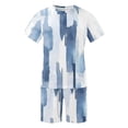 thumbnail image 5 of PNTUTB Summer Men's Fashion Printed Casual Loose Crew Neck Short Sleeve T Shirt and Shorts Set with Pockets, 5 of 6