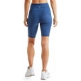 thumbnail image 4 of Turtle Bay New York Womens High Waist Double Knit Cycle Shorts with Pockets, 4 of 7