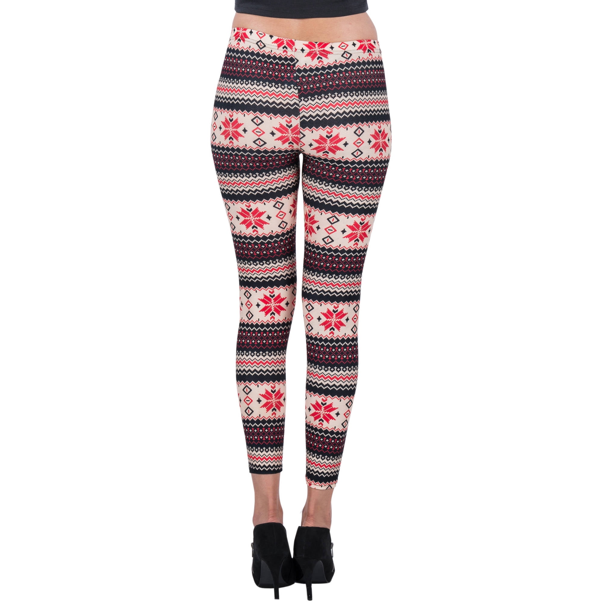 Women's Four Points Design Full Length Stretchy Leggings