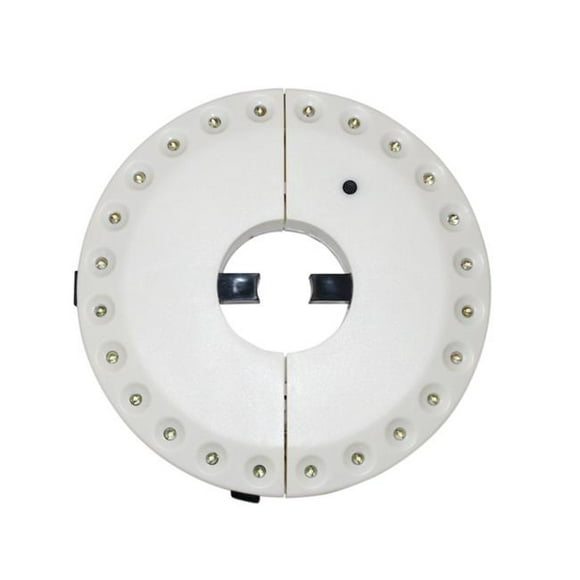 EcoGecko 86110-White Super Lumineux LED Parapluie Pole Light&44; Lumière de Camping&44; Piscine & Patio Light&44; Blanc