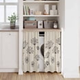 thumbnail image 6 of Farmhouse Dandelion Kitchen Curtain for Berdoom Living Room Cafe 45 Inch Length, Spring Modern Minimalist Country Flower Tiers Curtains Light Filtering Drapes Window Treatment 2 Panels 52"Wx45"L, 6 of 8