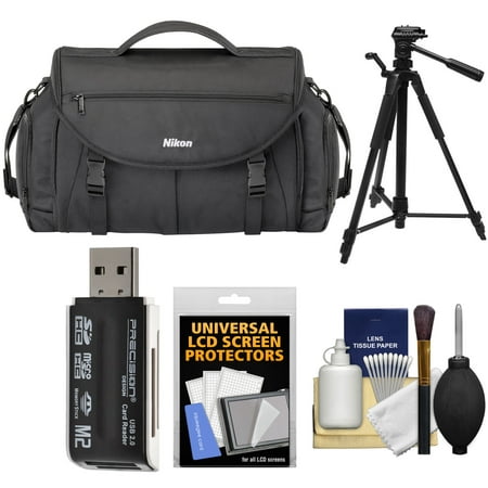 Nikon 17008 Large Pro DSLR Camera Bag with Tripod + Kit for D3200, D3300, D5300, D5500, D7100, D7200, D610, D750,