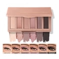 thumbnail image 3 of Mini Eyeshadow Palette - 6 Soft Pink Shadows, Multi-Use Matte & Shimmer Finishes, Ultra-Blendable, Rosy Neutral Shades, Travel Makeup with Mirror, 3 of 7