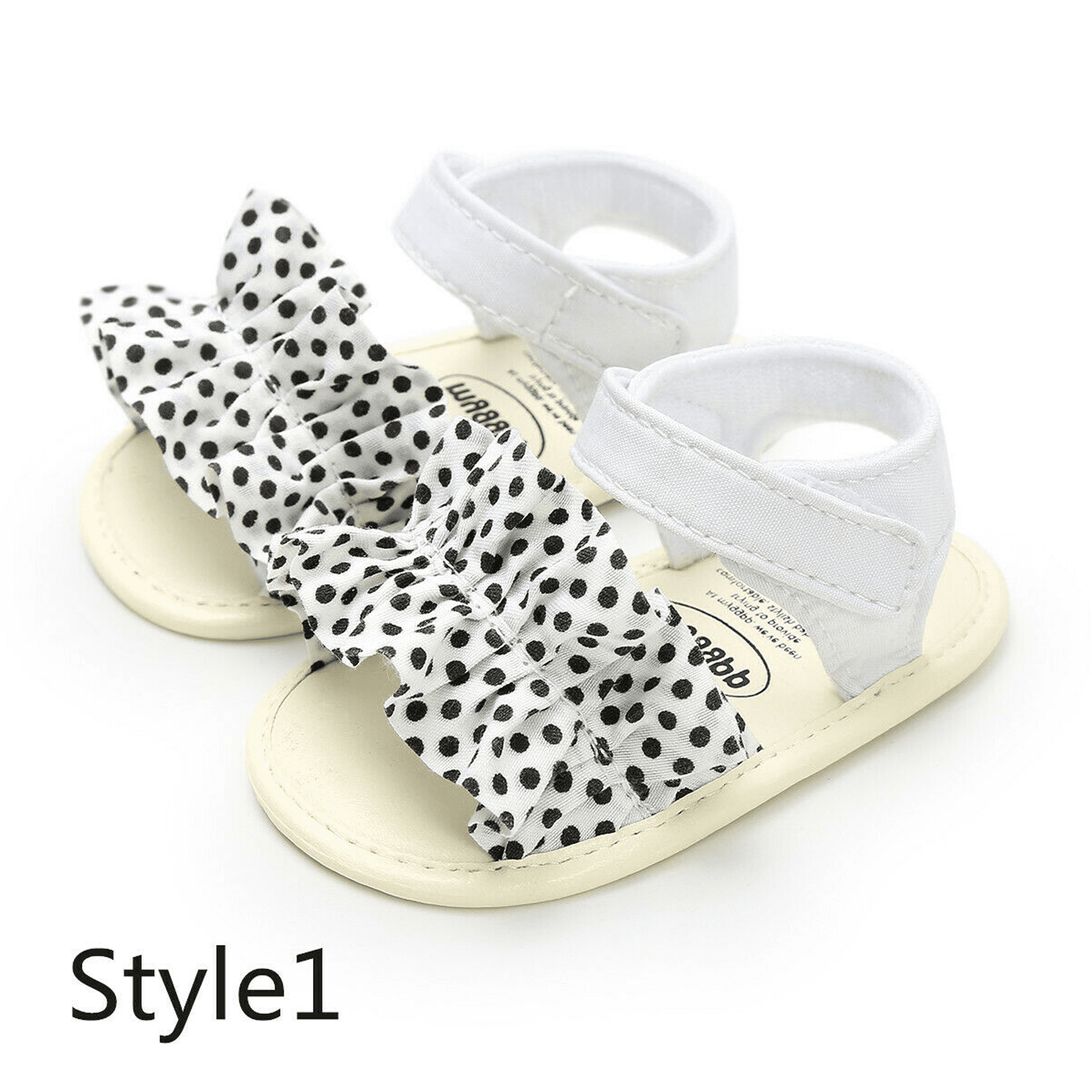 Newborn Baby Girl Soft Sole Crib Shoes Infant Toddler Summer Sandals Size 4-9 