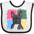 thumbnail image 3 of Inktastic Blue French Bull Dog Boys or Girls Baby Bib, 3 of 4