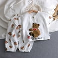 thumbnail image 2 of Ensemble 2 Pcs pour Garçons Tenues d'Été Bébé Manches Courtes Col Rond Boutons Pyjamas Hauts Pantalons Coupe Décontractée Tenue Garçon 3-4 Ans, 2 of 3