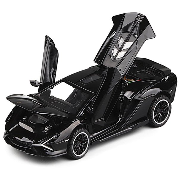 Coche de juguete IYEAM Lambo Sian FKP37 fundido a presión con luces y sonido 1:32