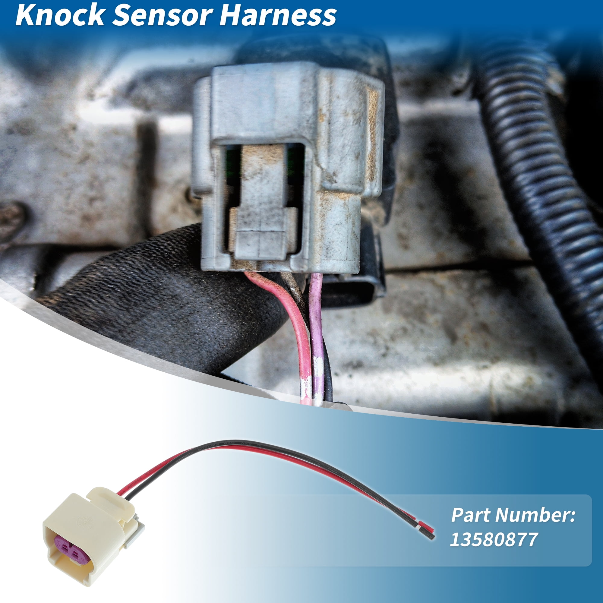 Unique Bargains Knock Sensor Connector Wiring Harness for Buick and for Chevrolet Models