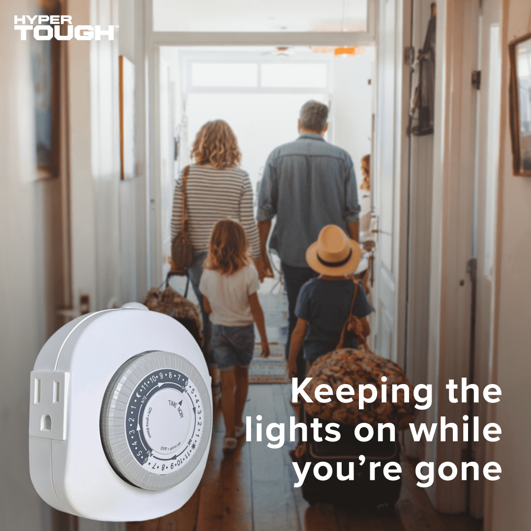 Hyper Tough, Indoor Analog Timer, Double Grounded Outlet