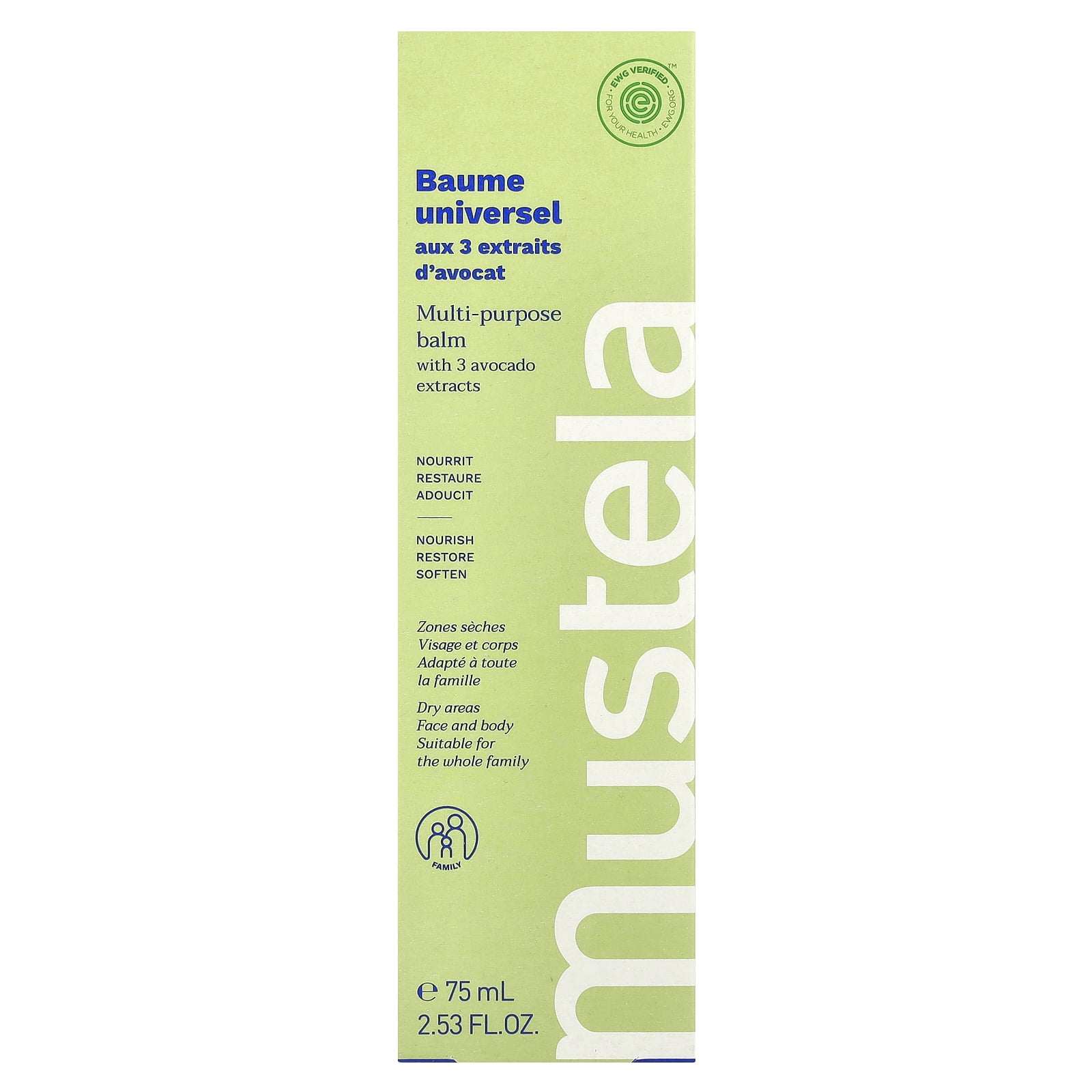 Mustela Multi-Purpose Balm, 2.53 fl oz (75 ml)