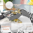 thumbnail image 4 of Life Is Better on The Farm Twin Size Comforter Set, Rustic Cow Sunflower Black White Plaid Bedding for All Seasons, 4 Pcs Bed Set, 1 Quiltcover (68"x86") ,1Sheet(67"x116"), 2Pillowcases (30"x20"), 4 of 9