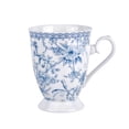 thumbnail image 4 of STP GOODS Blue Flowers Bone China Mug Set of 2 in Gift Box 9.46 fl oz (280 ml) Floral Mugs Coffee and Tea Mugs for Latte Cocoa Chocolate, Blue and White, 4 of 10