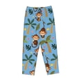 thumbnail image 4 of Kll Womens Monkeys Swinging From Palms Print Pajama Pants Soft Pajama Bottoms For Women Cozy Lounge Pants, 4 of 9