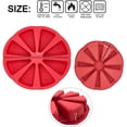thumbnail image 4 of moldes de silicona para pasteles, molde triangular de 8 cavidades para pizza, diámetro interno de 4 pulgadas, molde para pasteles para brownies, muffins, pastel de queso, pan de maíz, formas para, 4 of 7