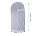 thumbnail image 4 of Unique Bargains 3 Pcs Dustproof Transparent Window Garment Bag Purple 47.24"x23.62", 4 of 6