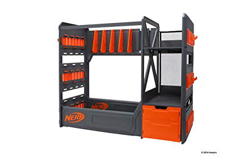 Black and Orange Including Shelving and Drawers Accessories Jazwares NER0262 Elite Rack-Storage for up to Six Blasters 