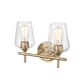 thumbnail image 3 of 9702-MG Millennium Lighting Ashford - 2 Light Bath Vanity-10.75 Inch Tall and 13.75 Inch Wide-Modern Gold Finish, 3 of 4