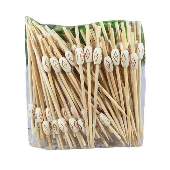 Panda Superstore  Disposable Ethnic Style Bamboo Cocktail Picks