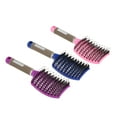 thumbnail image 3 of Anself Curved Boar Bristle Hair Brush Massage Comb Detangling Hairbrush for Women, 3 of 7