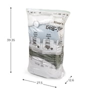 MagicBag Variety Pack Vacuum Storage Bags, 4 Pack Flat & Cube Compression Bags for Clothing & Bedding, Space Saving & Airtight