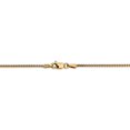 thumbnail image 3 of Real 14kt Yellow Gold 1.25mm Spiga Chain Anklet; 9 inch; Lobster Clasp; for Adults and Teens; for Women and Men, 3 of 5