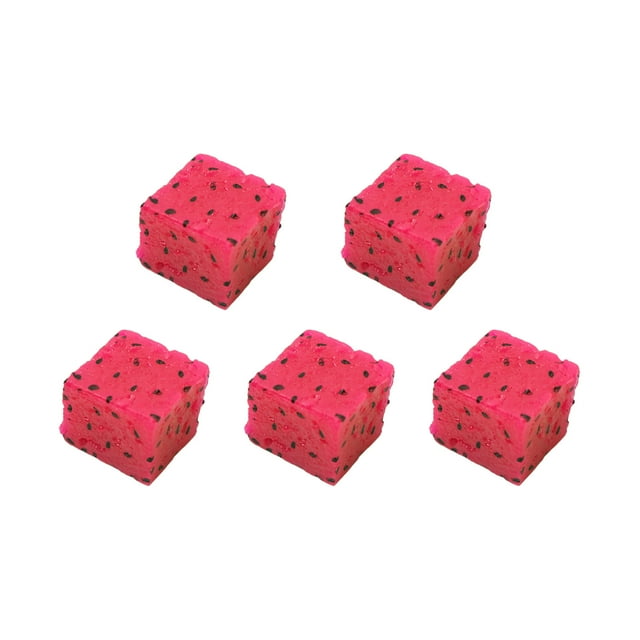 Wweixi 5pack/lot Long-lasting PVC Fruit Slice Model For Store Samples Mall Emissions Watermelon Slices 17