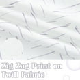 thumbnail image 2 of Blue and White Boho Shower Curtain Herringbone Zig Zag Fabric Shower Curtains for Bathroom Bohemian Farmhouse Modern Arrow Geometric Shower Curtain Set with Hooks Waterproof 72x72 inches, 2 of 6