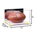 thumbnail image 2 of Acrylic Football Display Case with Mirror, Yellow Risers and White Base (A004-YR), 2 of 2