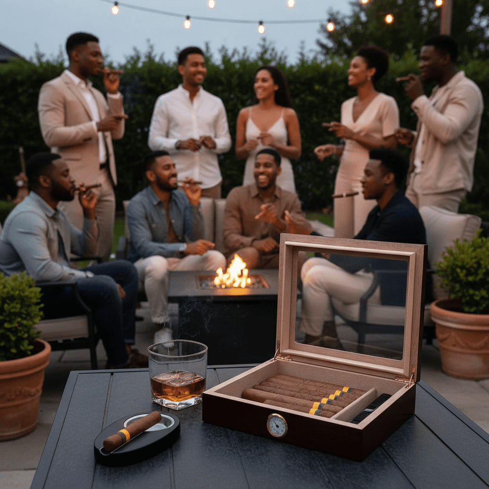 Cigar Box, Spanish Cedar, Black Color