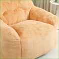 thumbnail image 3 of Giant Bean Bag Chair with Armrests, High-Density Foam Lazy Sofa for Adults | Faux Fur | Curved, 3 of 11