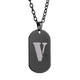 thumbnail image 2 of Collar Hombre de Inicial Letra A LUCKMAN, Acero Inoxidable Color Negro, Modelo Dylan negro UNITALLA, 2 of 7