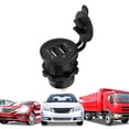 thumbnail image 4 of Toma de corriente USB automática cargador de coche modificado negro mate Chip de Control inteligente prevención de incendios para barco para motocicleta ANGGREK Otros, 4 of 8