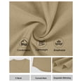 thumbnail image 7 of Men's Big and Tall Shirts Cotton V Neck Plus Size Short Sleeve Soft Casual 2026 Summer Tee Khaki 2XL, 7 of 7