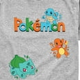 thumbnail image 3 of Pokémon - Gen 1 Bulbasaur, Charmander, Squirtle   White Or Cream Only - Youth Short Sleeve Graphic T-Shirt, 3 of 5