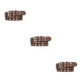 thumbnail image 2 of Decodeary Ceinture Double Boucle Sans Fil en Vrac pour Jeans Femmes Style Net Ceinture Fête Punk Épingle Robe Café 115cm 3ensemble, 2 of 6