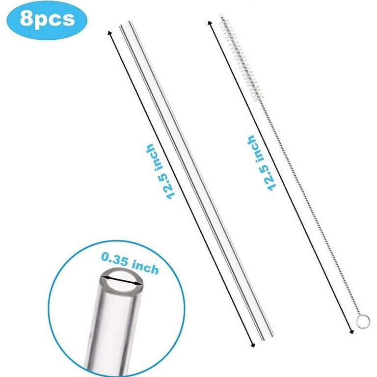 8PCS Replacement Straws for Quencher & Simple Modern Tumbler with Cleaning  Brush